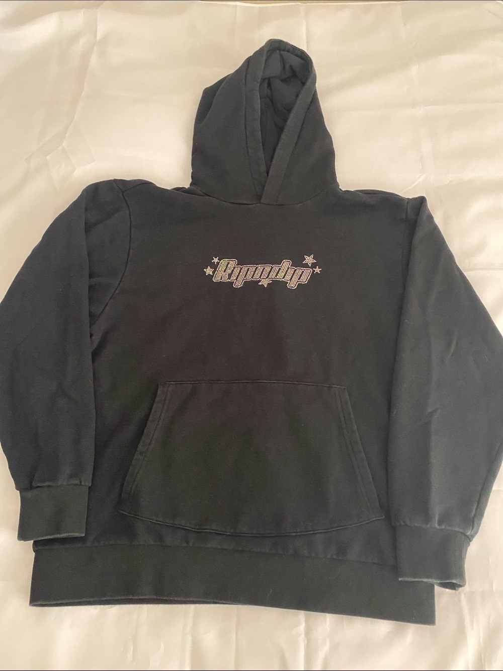 Black Ripndip Sparkle Logo Hoodie Size Medium